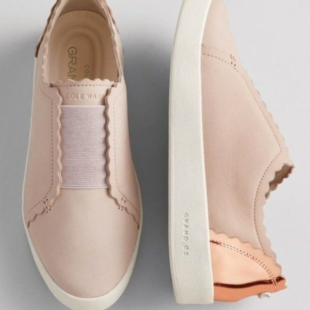 Cole Hann Rose Gold Pale Pink Sneakers